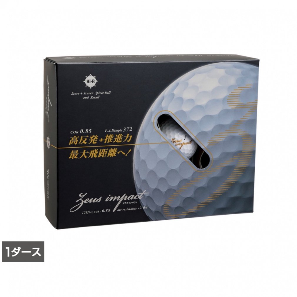kasco Golf Ball 1 Dozen Zeus Impact 3 White zeusimpact3 WH
