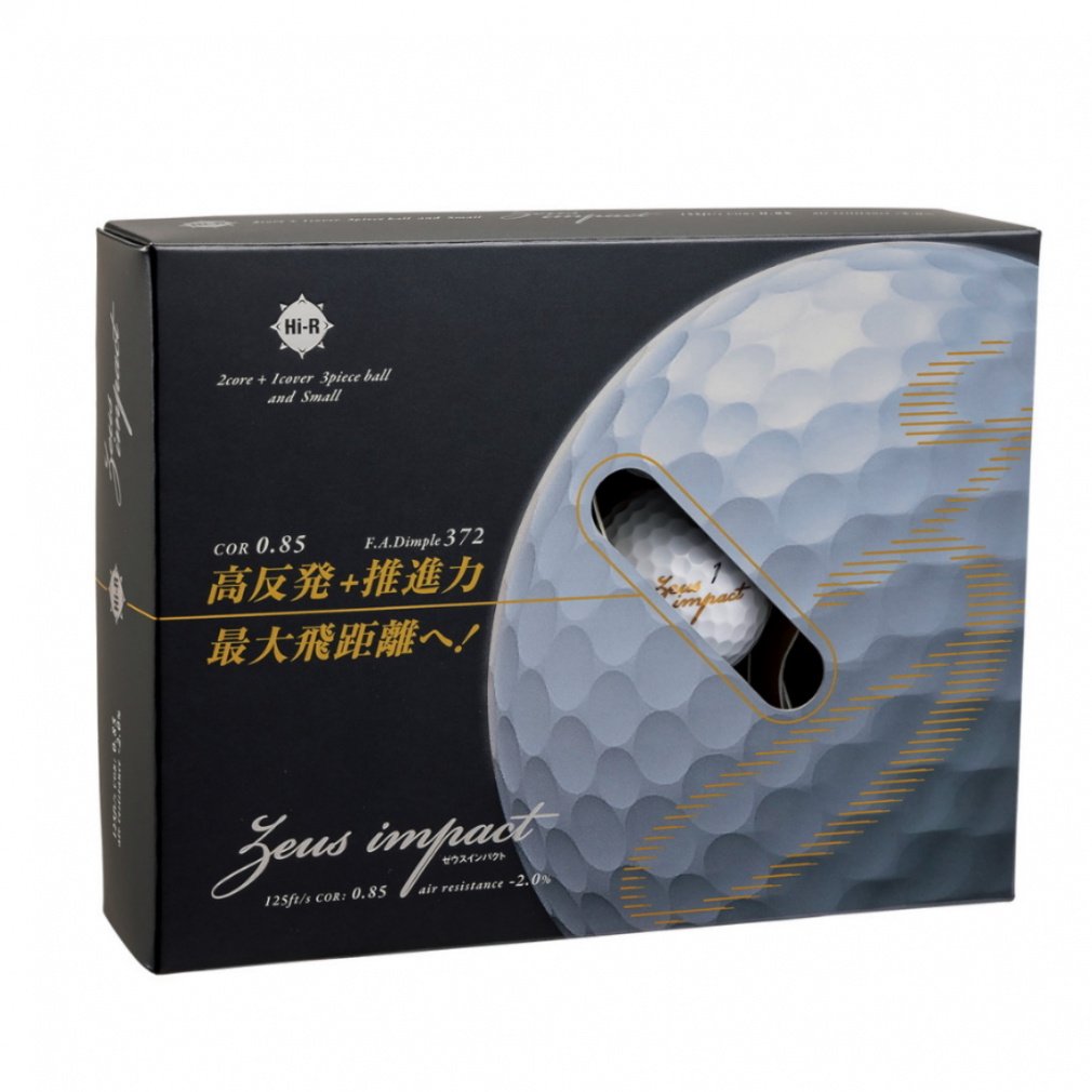 kasco Golf Ball 1 Dozen Zeus Impact 3 White zeusimpact3 WH