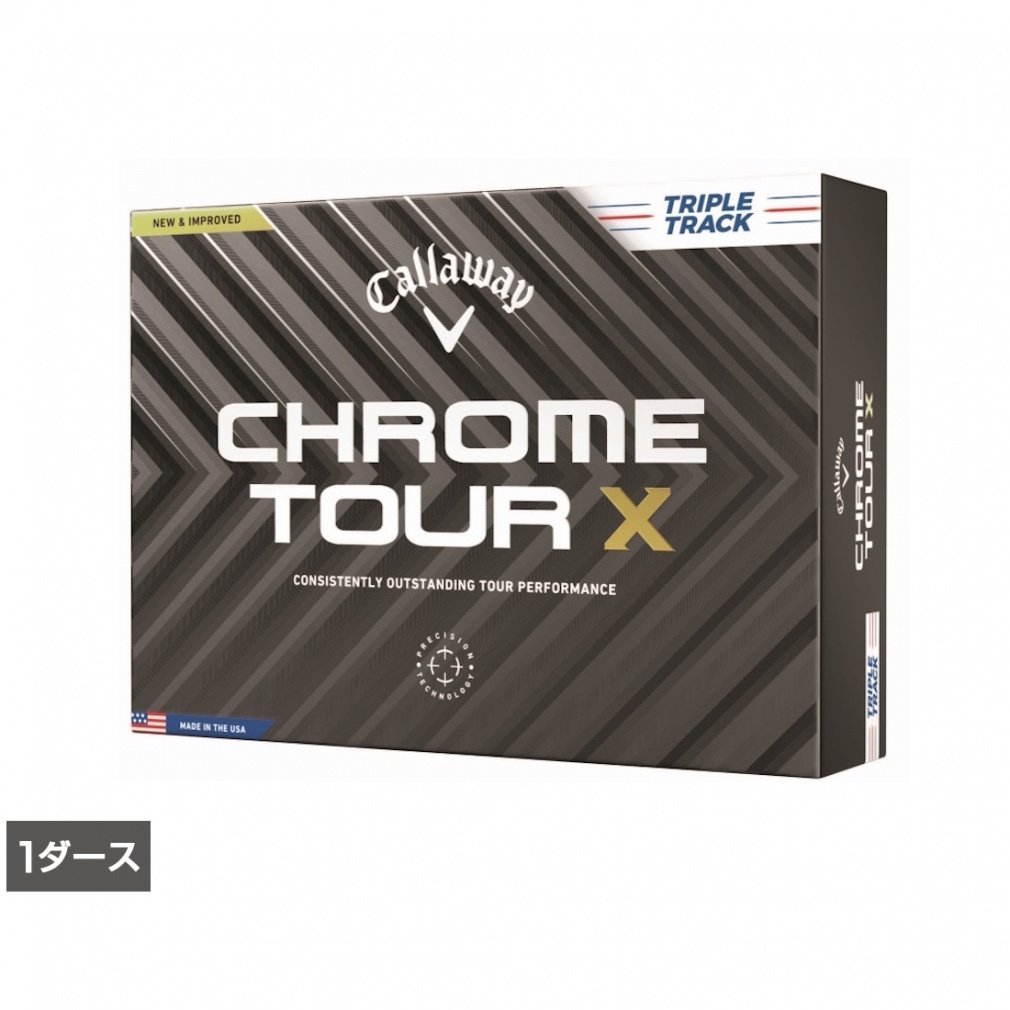 Callaway Golf Ball 1 Dozen CHROME TOUR X 24 TRIPLE TRACK 7193108290