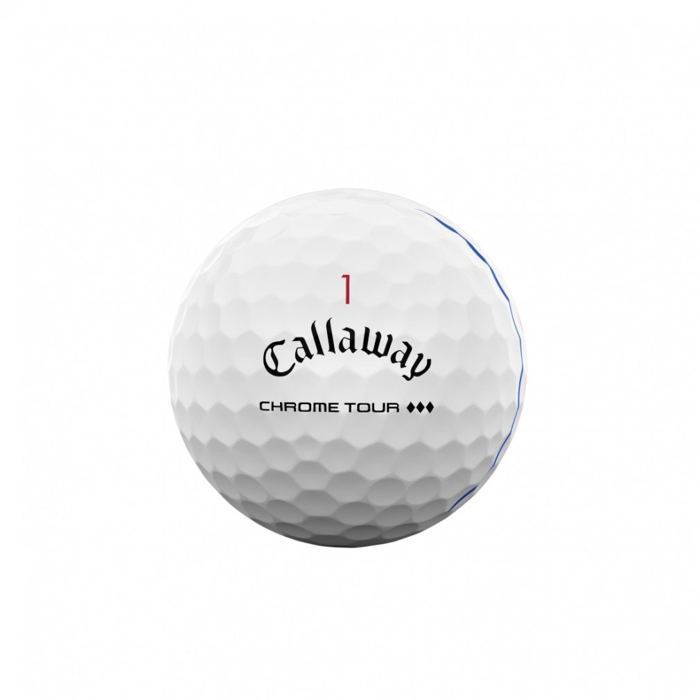 Callaway Golf Ball 1 Dozen (12 Golf Ball) CHROME TOUR TRIPLE DIAMOND 25 7193642404