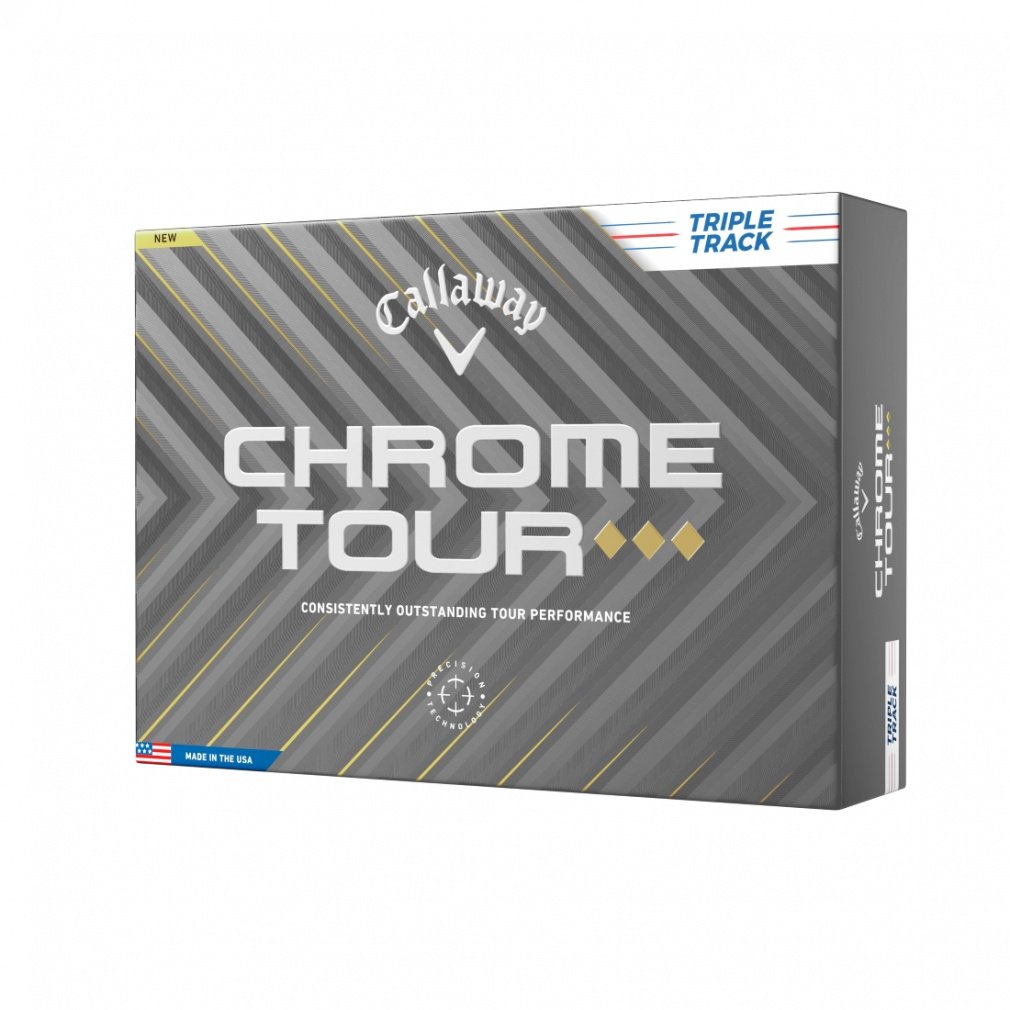 Callaway Golf Ball 1 Dozen (12 Golf Ball) CHROME TOUR TRIPLE DIAMOND 25 7193642404