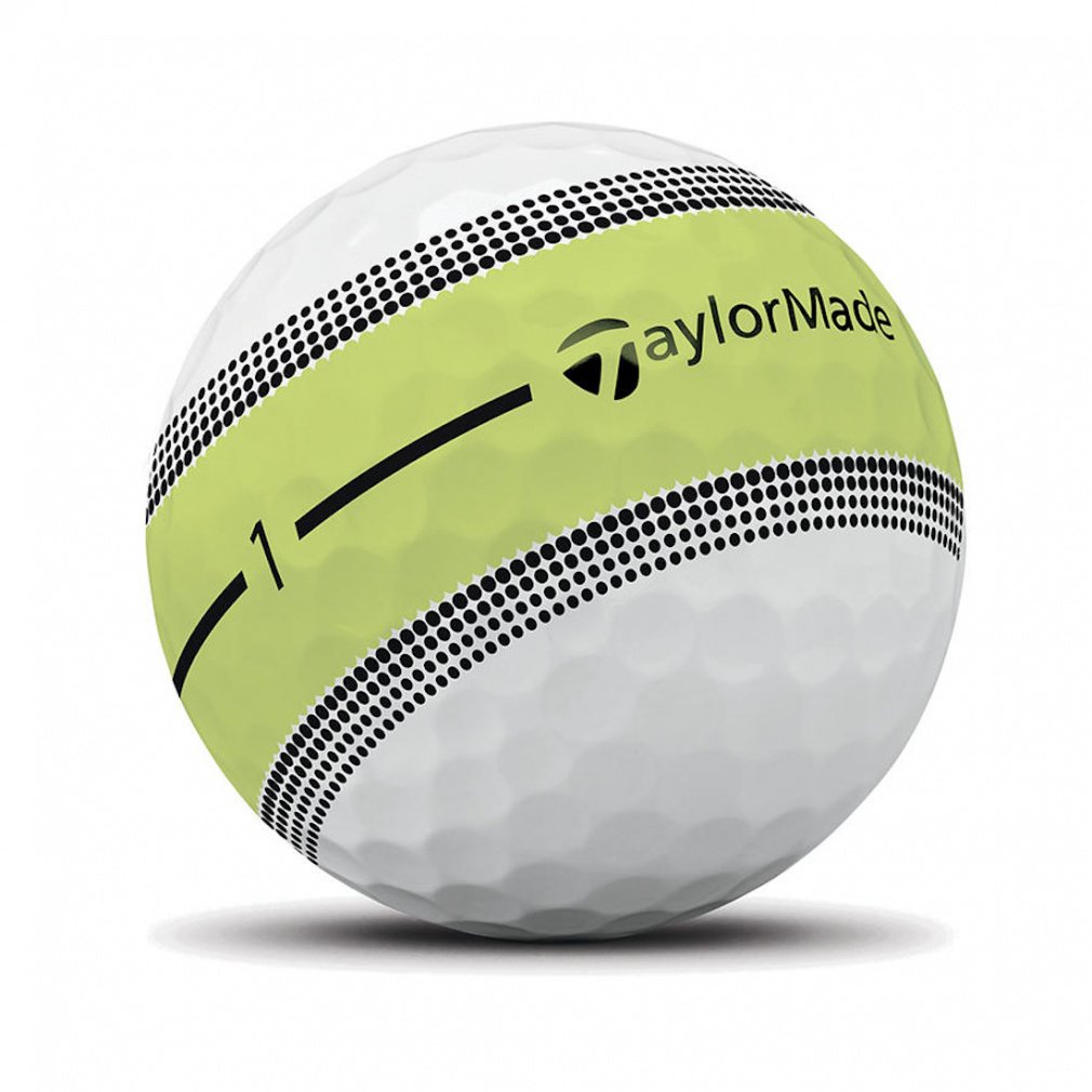 TaylorMade Golf Ball 1 Dozen TOUR RESPONSE Stripe Yellow N9526501