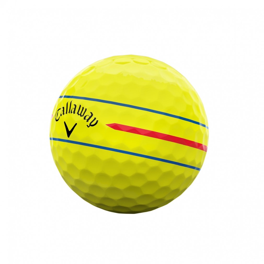 Callaway Golf Ball 1 Dozen CHROME SOFT 360° TRIPLE TRACK Yellow 7193813064