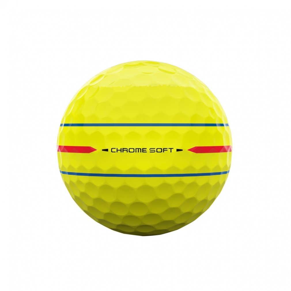 Callaway Golf Ball 1 Dozen CHROME SOFT 360° TRIPLE TRACK Yellow 7193813064