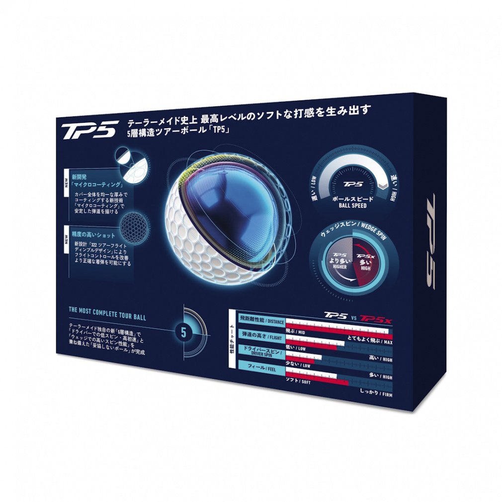 TaylorMade Golf Ball 1 Dozen TMJ26 TP5 JPN N9534501