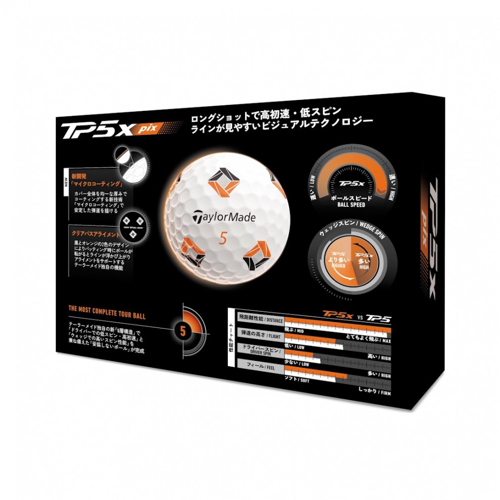 TaylorMade Golf Ball 1 Dozen TMJ26 TP5x pix JPN N9540401