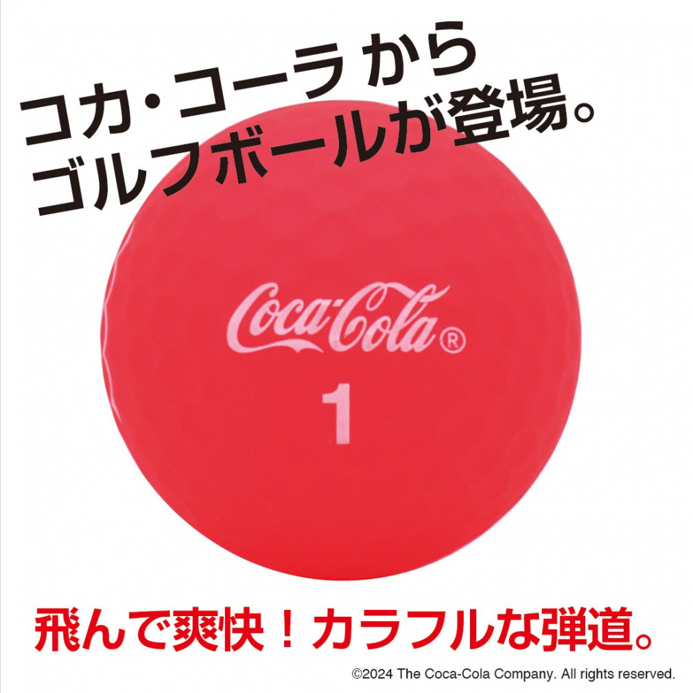 Coca-Cola Golf Ball 1 Dozen (12 Golf Ball) Matte Red