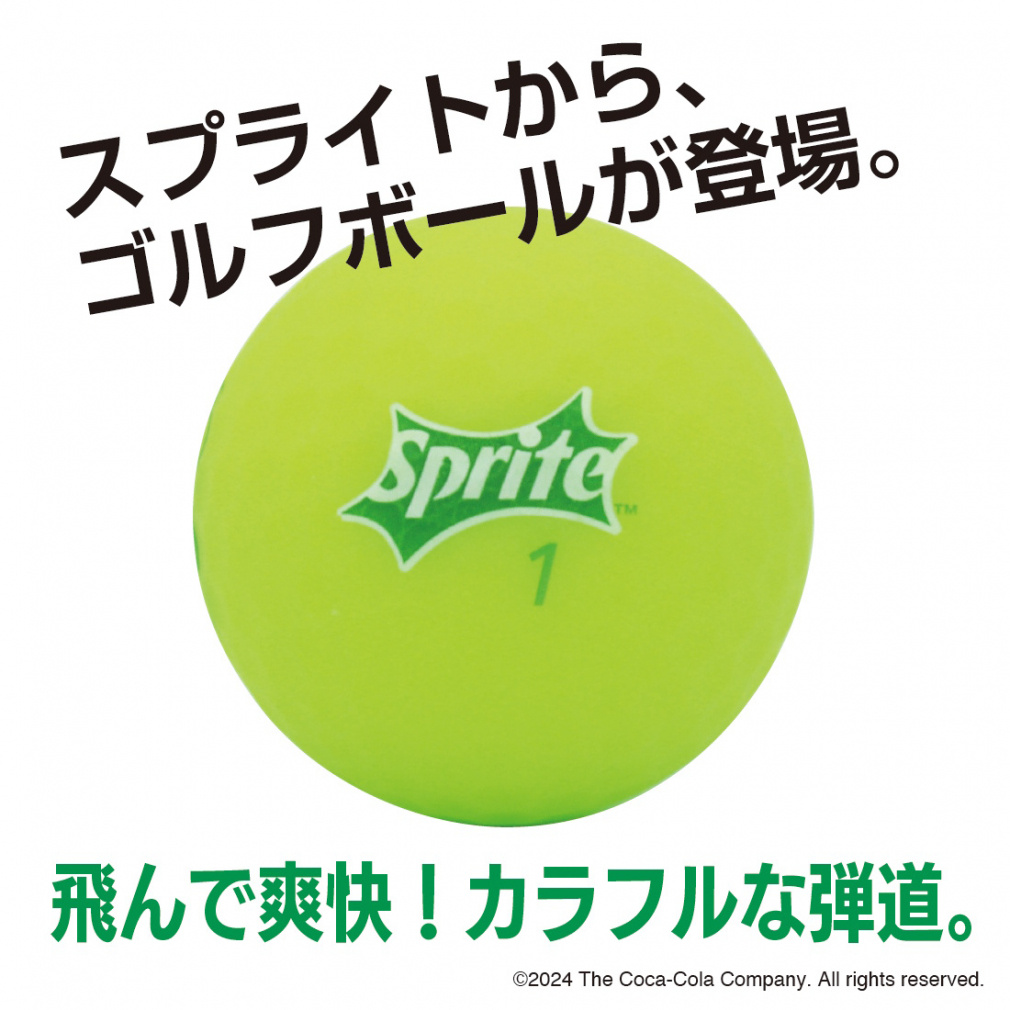 Coca-Cola Golf Ball 1 Dozen 12-Ball Pack Sprite Matte Lemon Lime