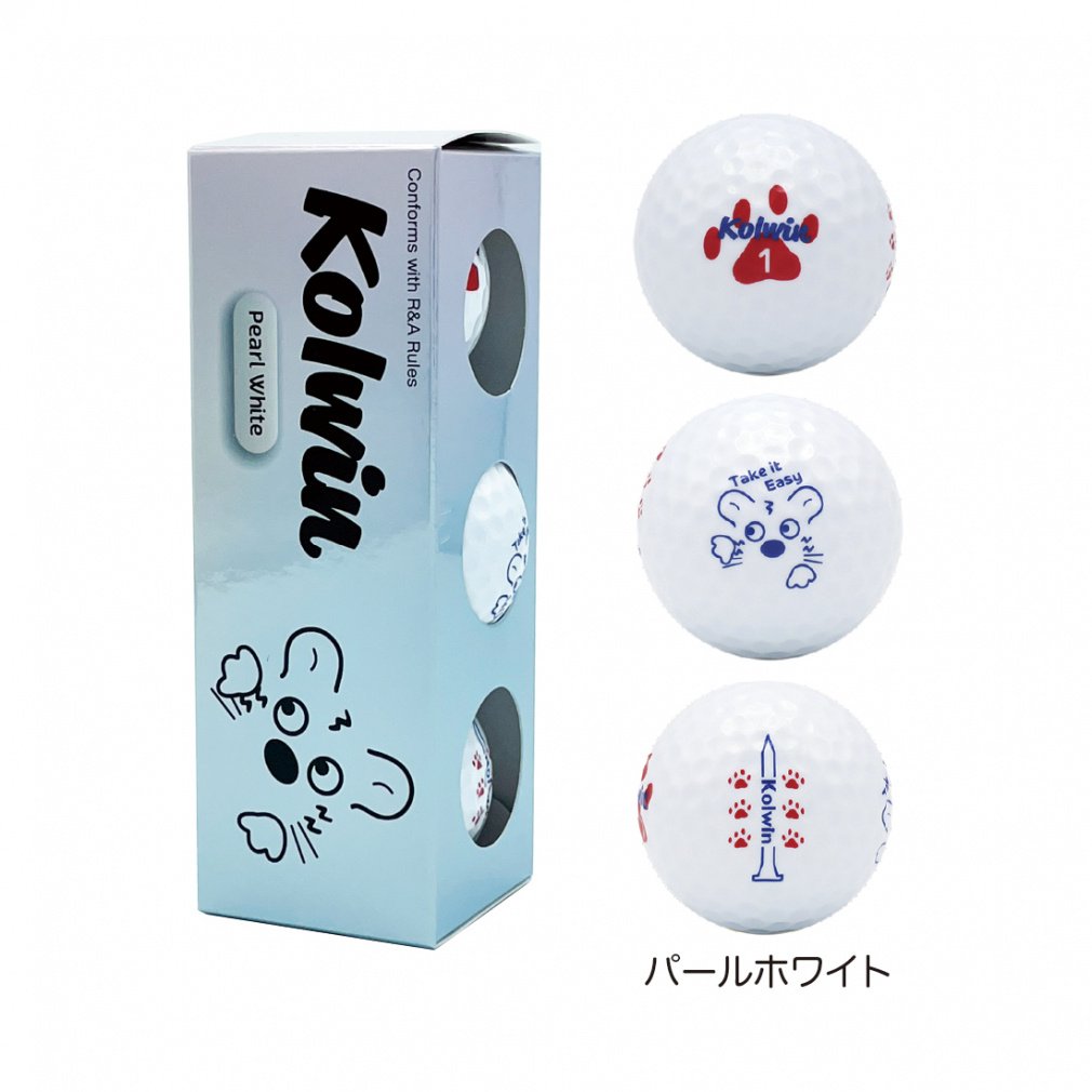 kolwin Golf Ball 1 Dozen Ball Soft High Repulsion White