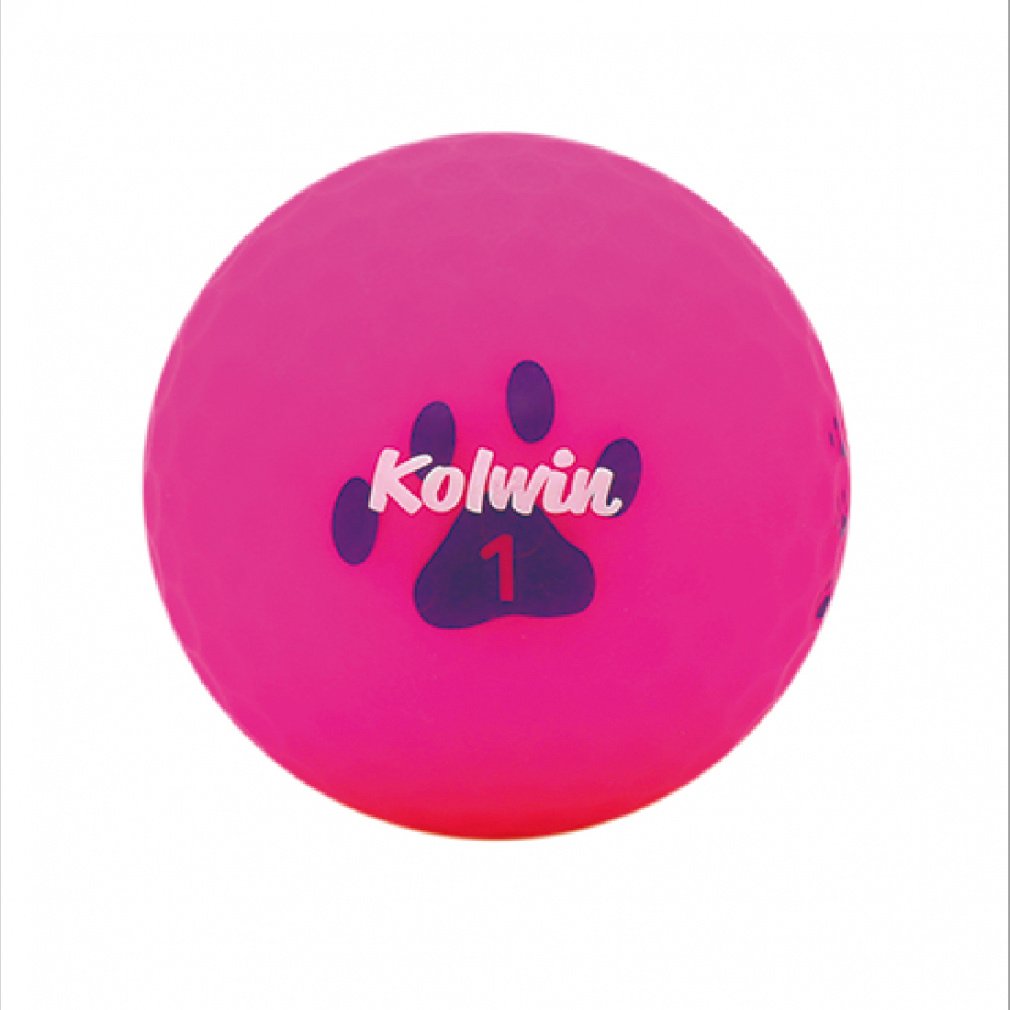 kolwin Golf Ball 1 Dozen Ball Soft High Repulsion Matte Color Matte Pink