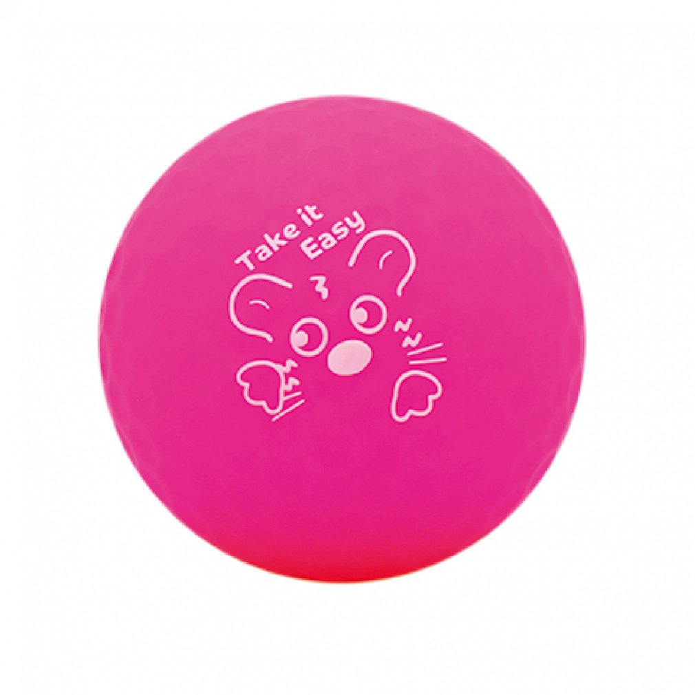 kolwin Golf Ball 1 Dozen Ball Soft High Repulsion Matte Color Matte Pink