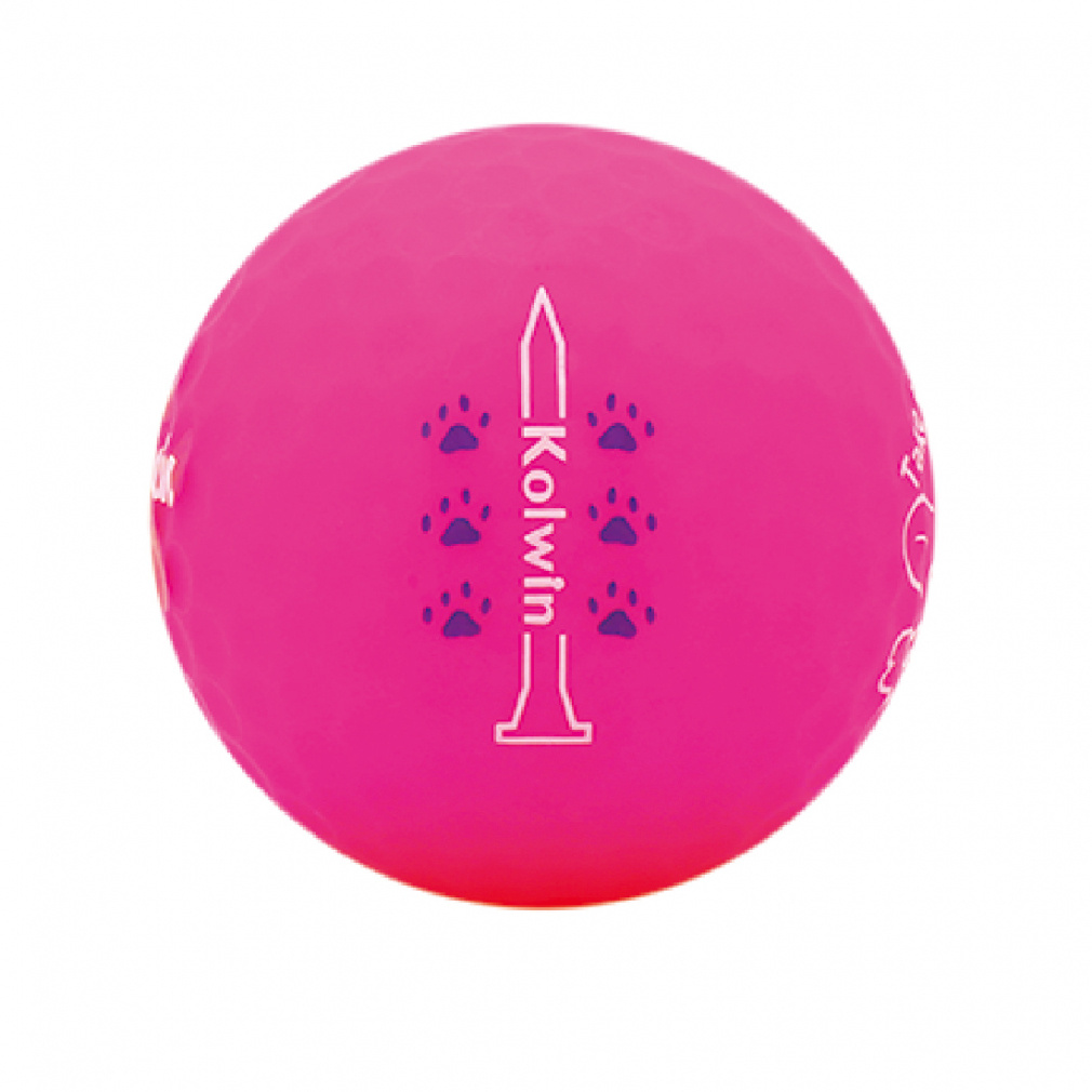 kolwin Golf Ball 1 Dozen Ball Soft High Repulsion Matte Color Matte Pink