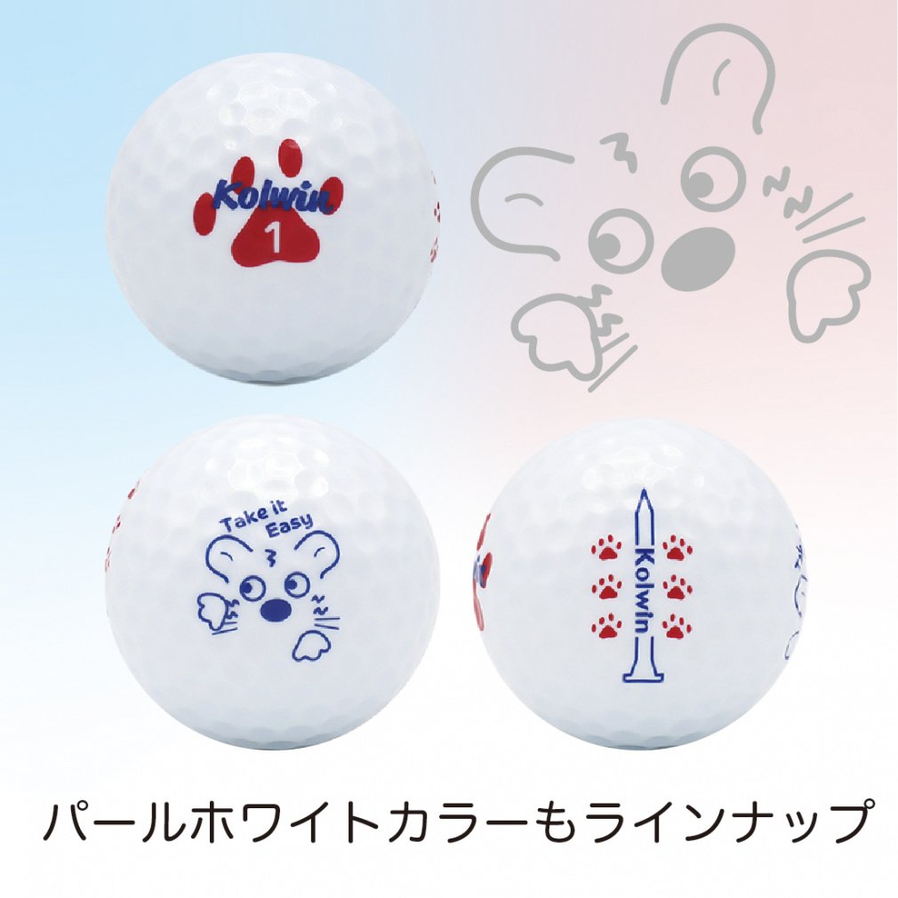 kolwin Golf Ball 1 Dozen Ball Soft High Repulsion Matte Color Matte Pink