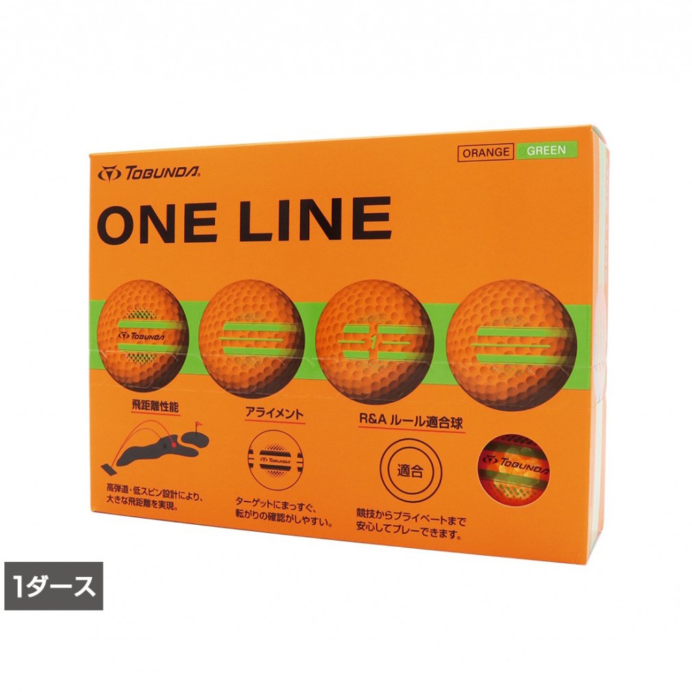 TOBUNDA Golf Ball 1 Dozen ONE LINE One Line Golf Ball Color Ball