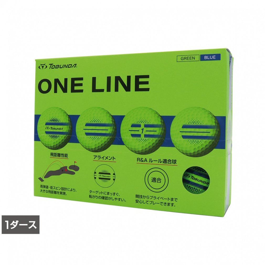 TOBUNDA Golf Ball 1 Dozen ONE LINE One Line Golf Ball Color Ball