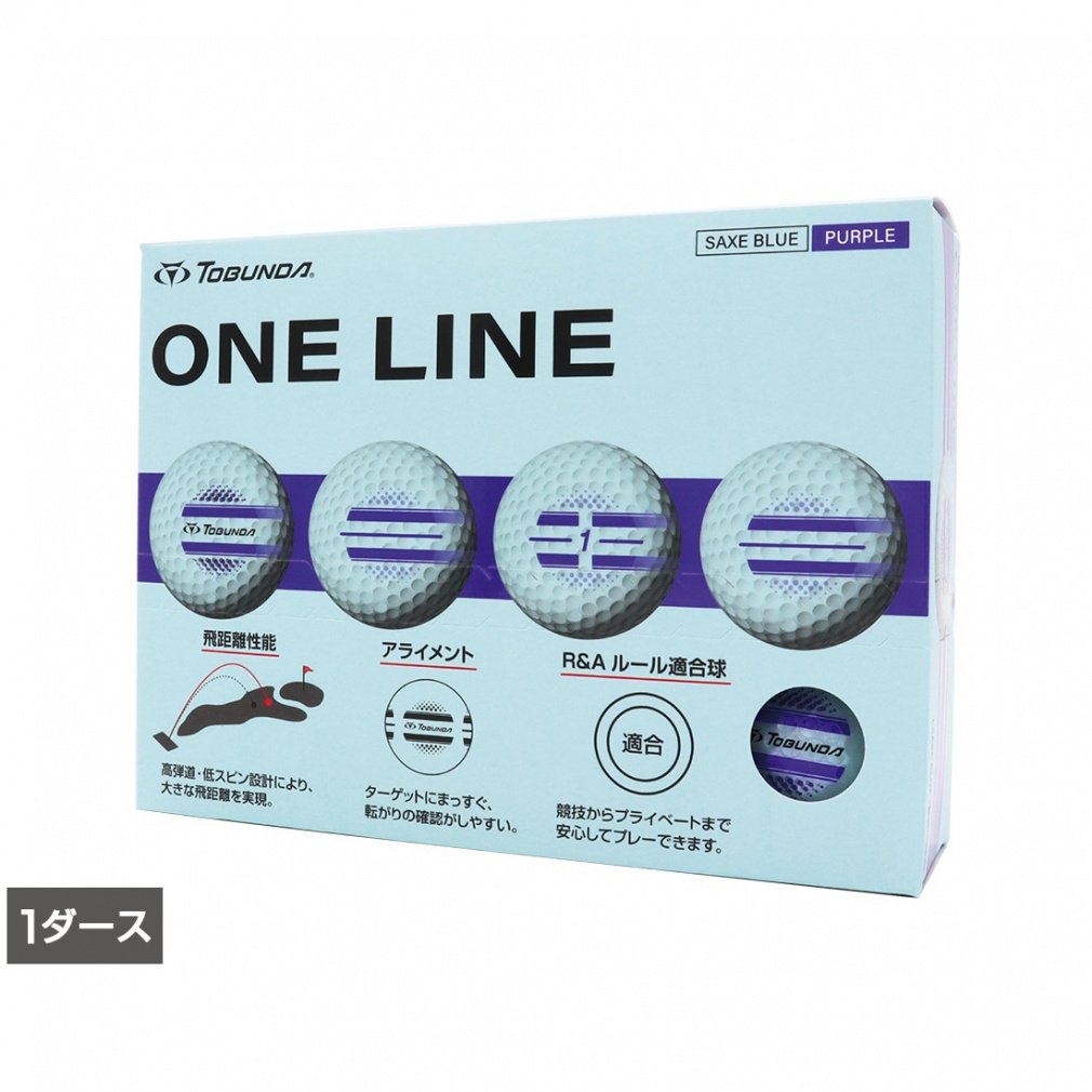 TOBUNDA Golf Ball 1 Dozen ONE LINE One Line Golf Ball Color Ball