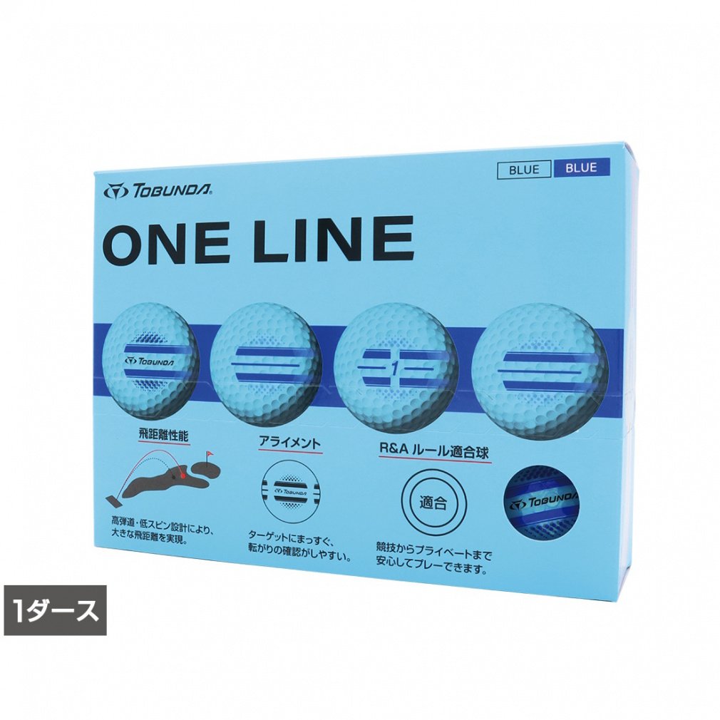 TOBUNDA Golf Ball 1 Dozen ONE LINE One Line Golf Ball Color Ball
