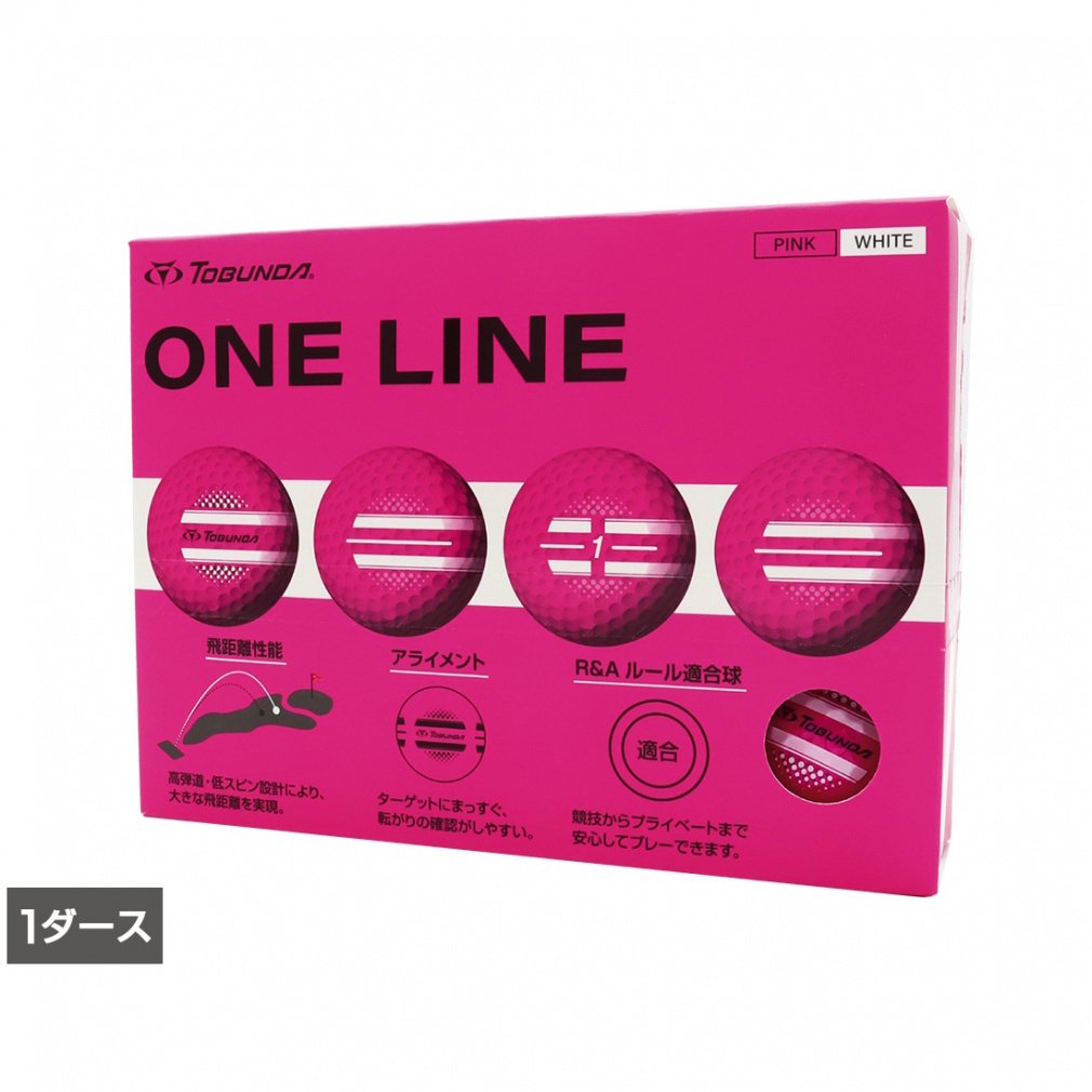 TOBUNDA Golf Ball 1 Dozen ONE LINE One Line Golf Ball Color Ball