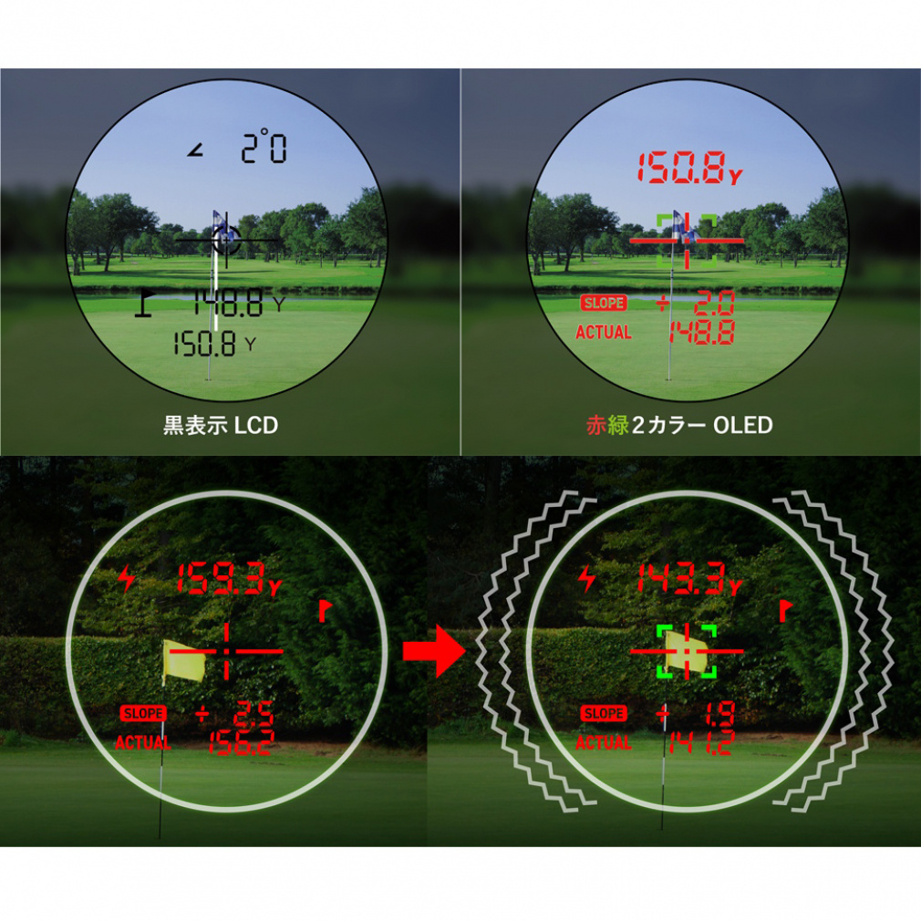 GREEN ON Laser Caddie GL04PRO