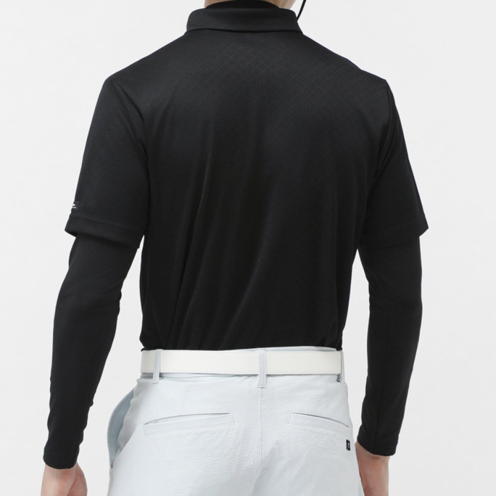 TIGORA Men's Golf Wear iCOOL Heat Shielding UV Set Shirt TR-1H1065B2P-C