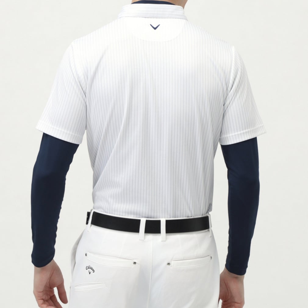 Callaway Men's Golf Wear Stripe Print Pique Set Shirt 6217564081