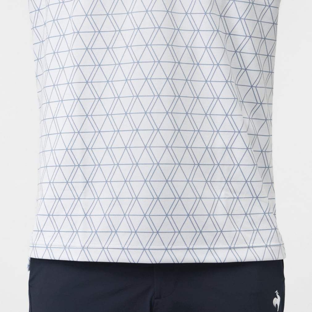 le coq sportif golf Men's Golf Wear Short Sleeve Shirt with Inner LG5FTZ00M