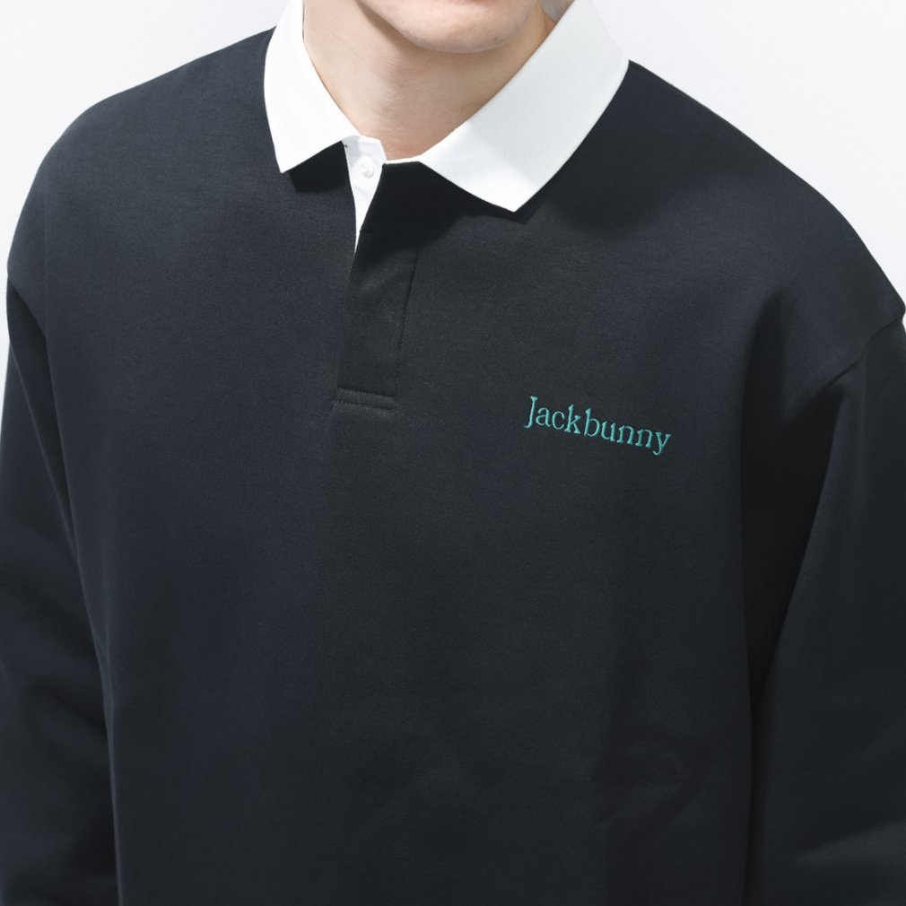 Jack Bunny Men's Golf Wear High Gauge Double Face Long Sleeve Polo Shirt 2626161227