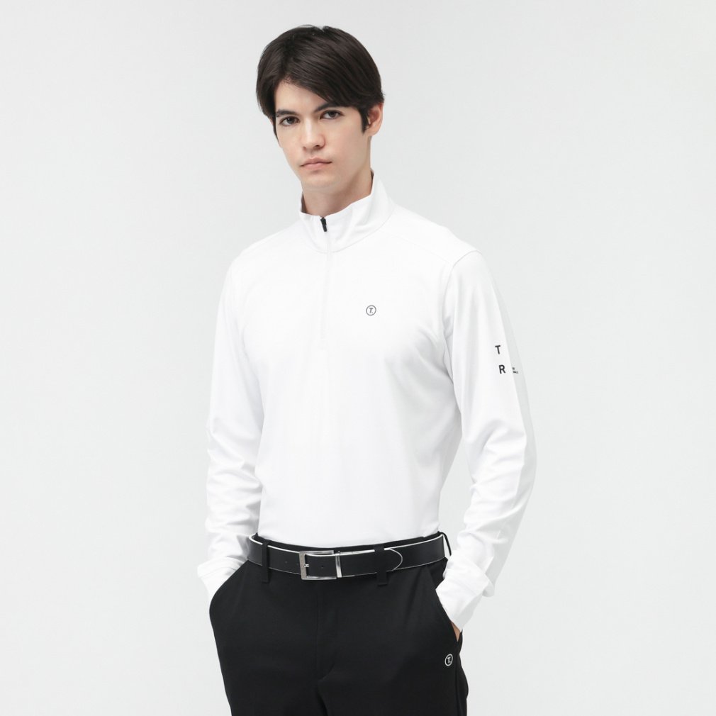 TIGORA Men's Golf Wear T. Wool Blend Half Zip Shirt TR-1L1815Z
