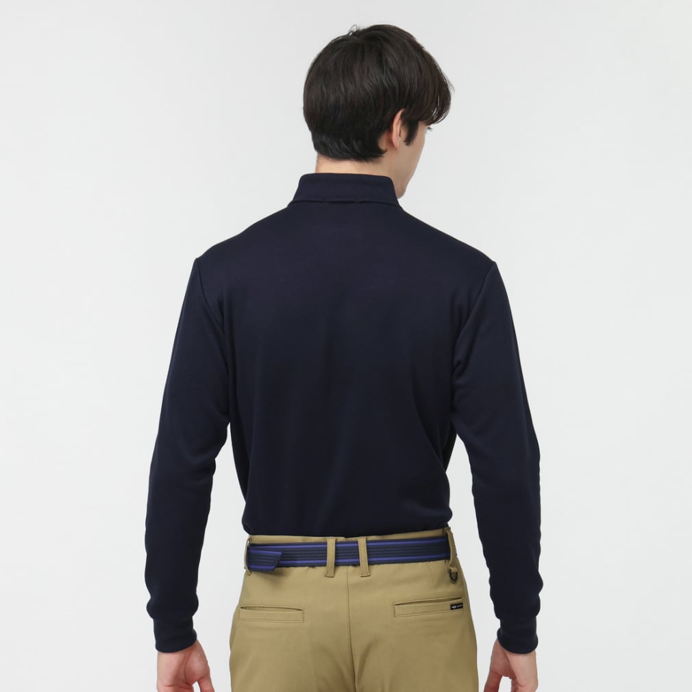 TIGORA Men's Golf Wear +5°C iHEAT Solid Half-Zip Shirt TR-1L1525Z-HNV