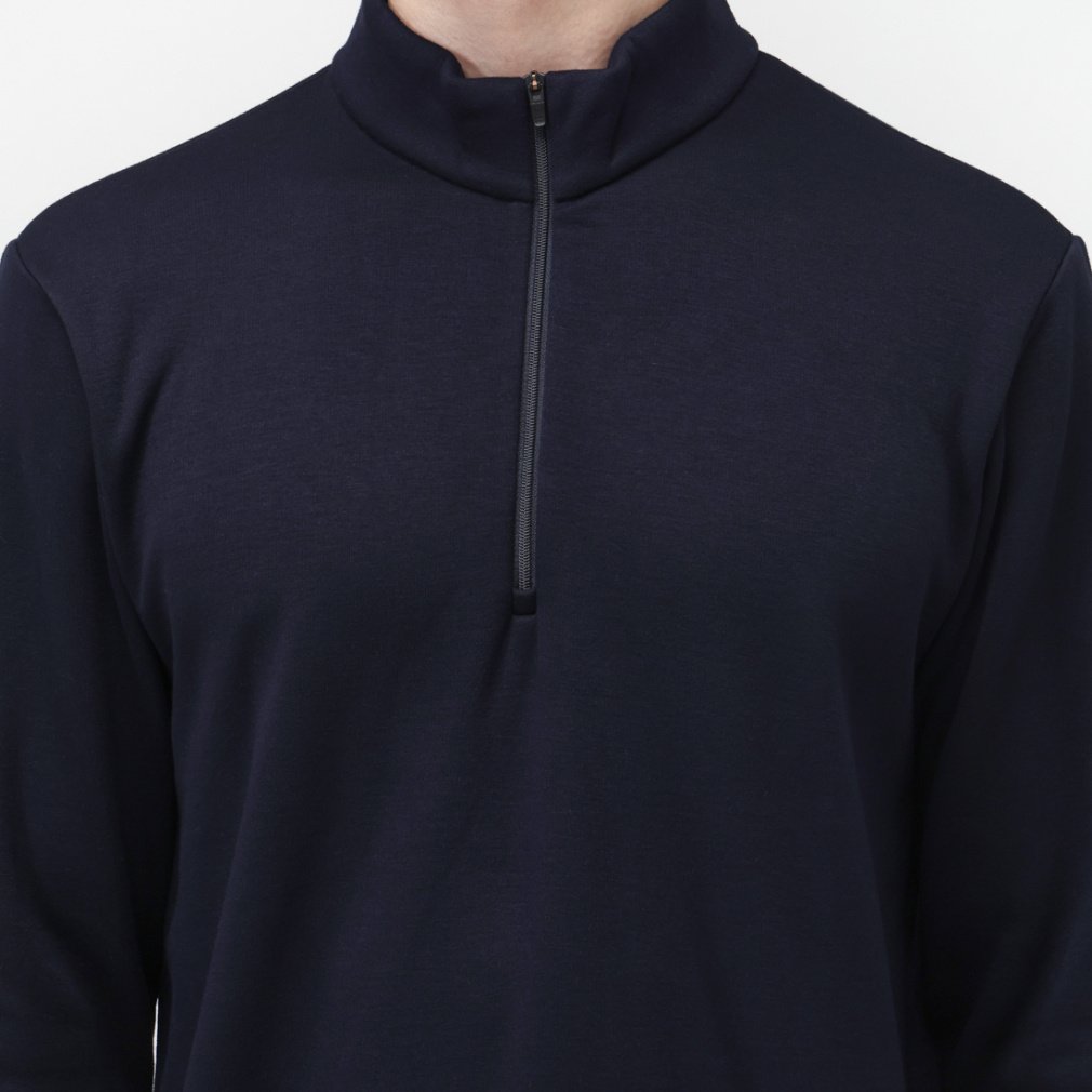 TIGORA Men's Golf Wear +5°C iHEAT Solid Half-Zip Shirt TR-1L1525Z-HNV