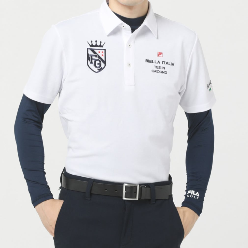 FILA Men's Golf Wear Short Sleeve Shirt + Inner Set 782500