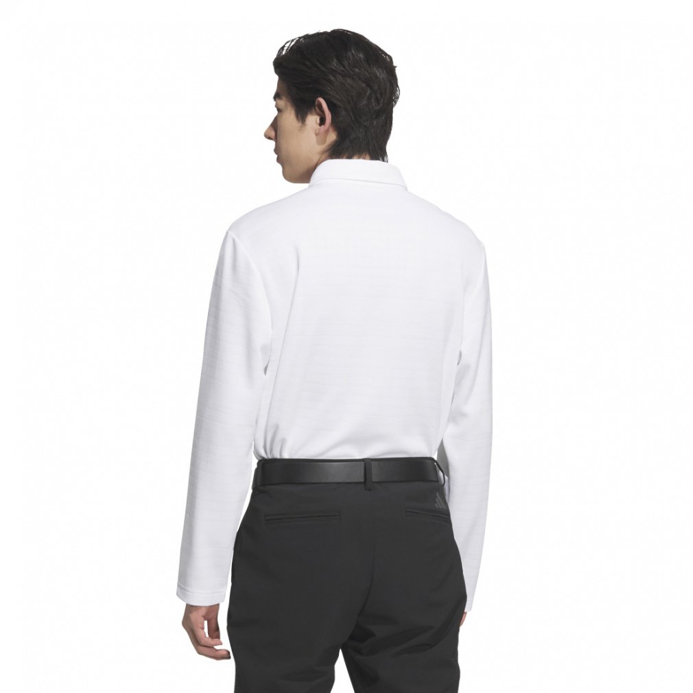 adidas Men's Golf Wear Seasonal Jacquard Long Sleeve Shirt JVV03