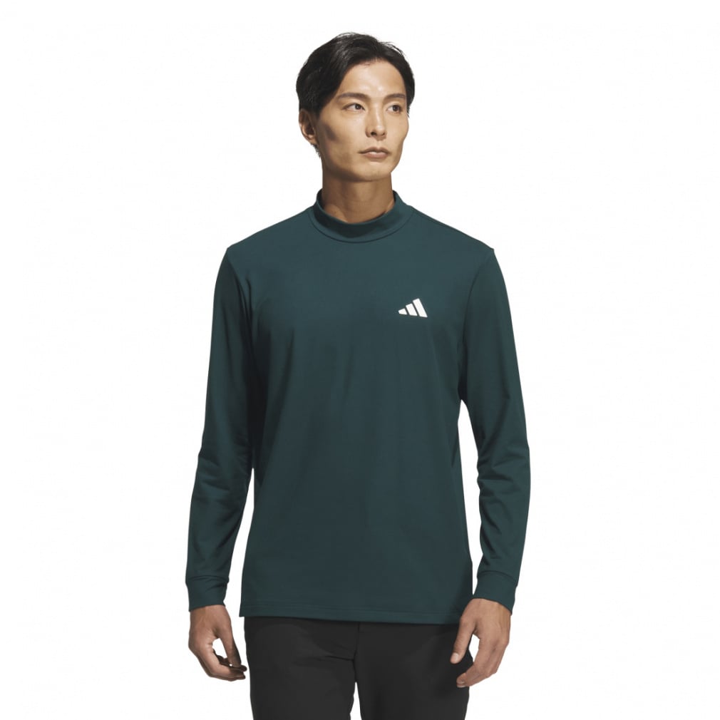 adidas Men's Golf Wear Back Graphic Long Sleeve Mock Shirt JVV08