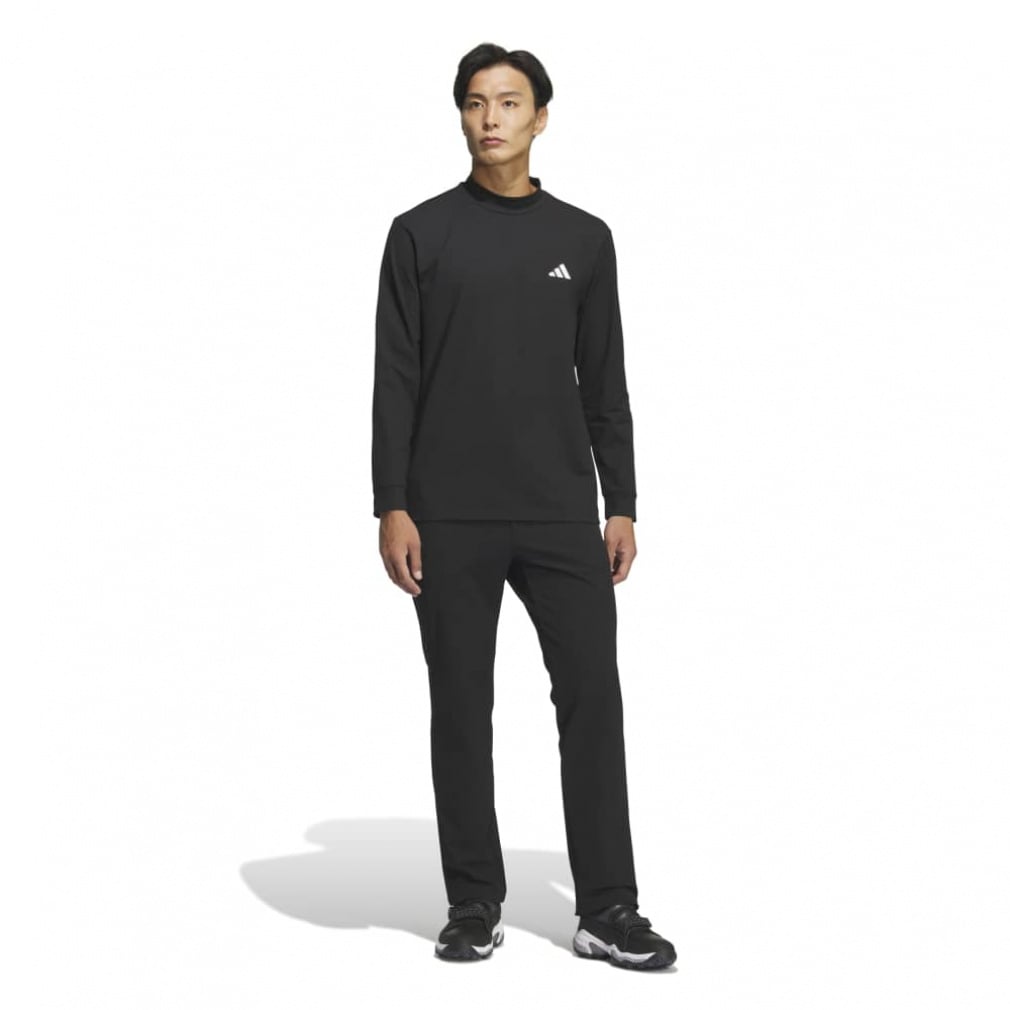 adidas Men's Golf Wear Back Graphic Long Sleeve Mock Shirt JVV08