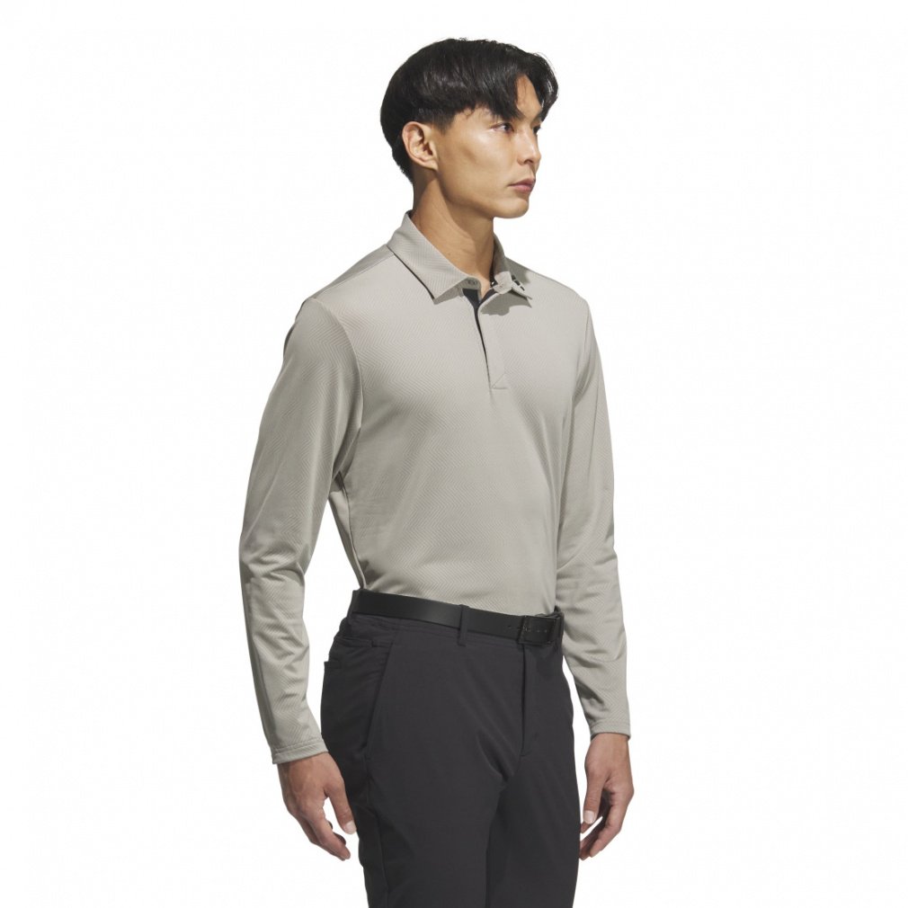 adidas Men's Golf Wear Adizero Jacquard Long Sleeve Shirt JWJ84