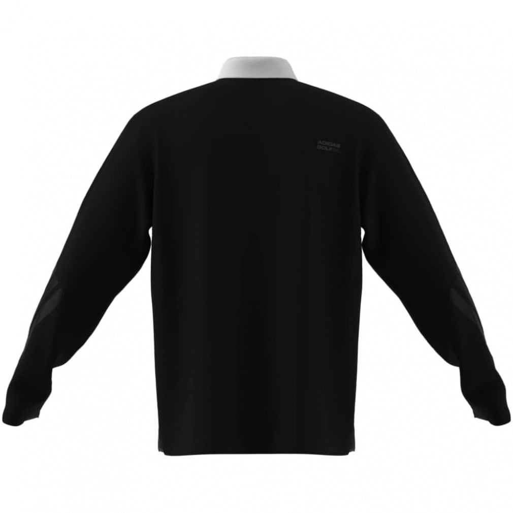 adidas Men's Golf Wear Beyond The Course Color Block Long Sleeve Polo Shirt JM9581