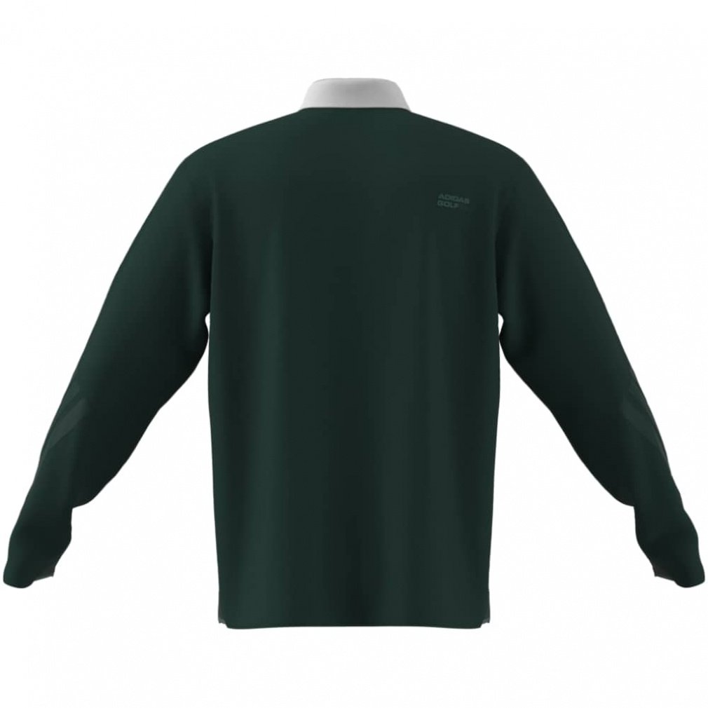 adidas Men's Golf Wear Beyond The Course Color Block Long Sleeve Polo Shirt JM9581
