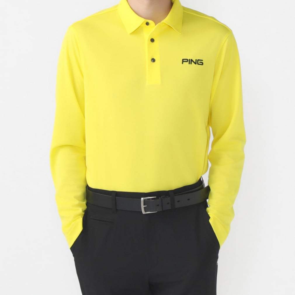 PING Men's Golf Wear 24FW Alpen Exclusive Long Sleeve Polo Shirt 6214261803