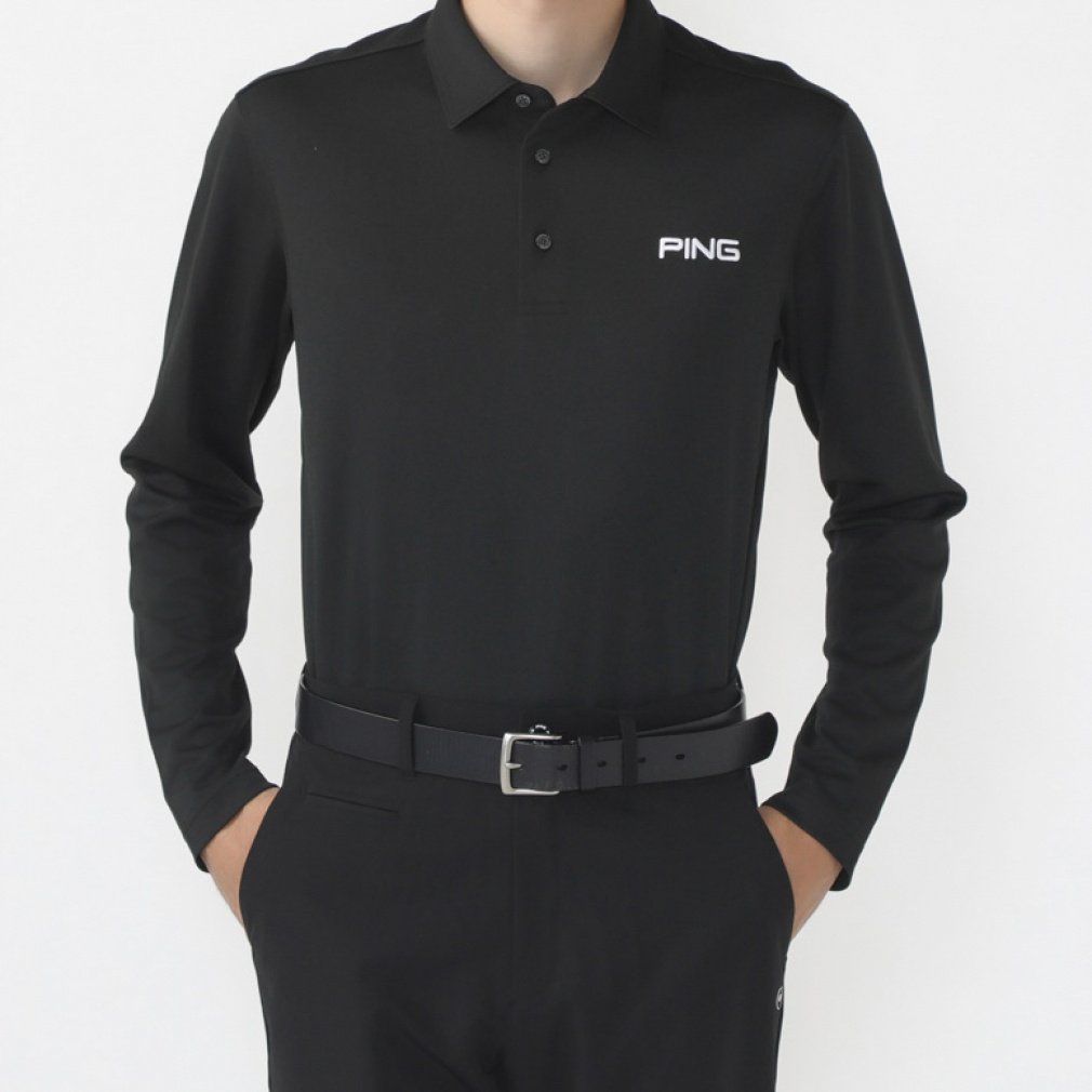 PING Men's Golf Wear 24FW Alpen Exclusive Long Sleeve Polo Shirt 6214261803