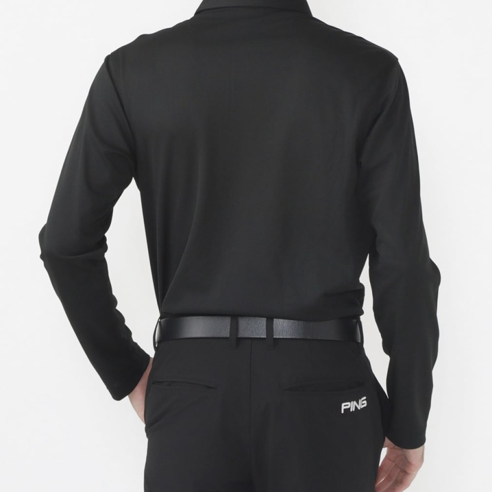 PING Men's Golf Wear 24FW Alpen Exclusive Long Sleeve Polo Shirt 6214261803