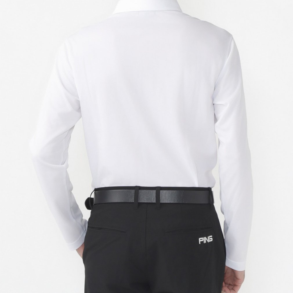 PING Men's Golf Wear 24FW Alpen Exclusive Long Sleeve Polo Shirt 6214261803