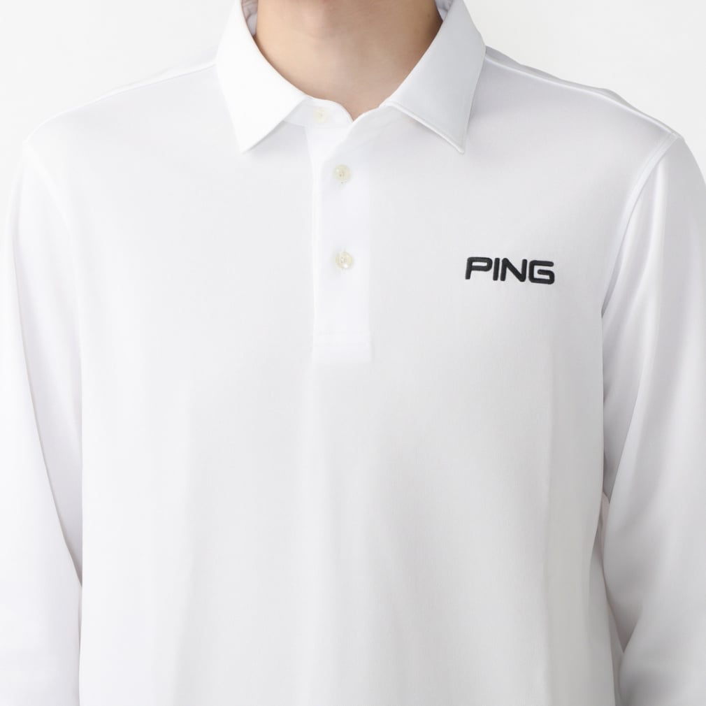 PING Men's Golf Wear 24FW Alpen Exclusive Long Sleeve Polo Shirt 6214261803
