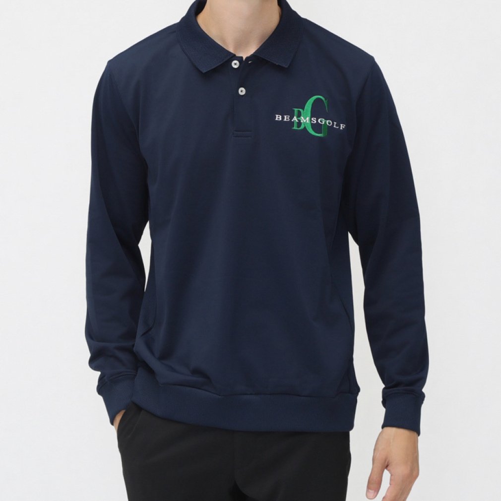 BEAMS GOLF Men's Golf Wear ORANGE LABEL Under Collar Jacquard Pullover 8213026444