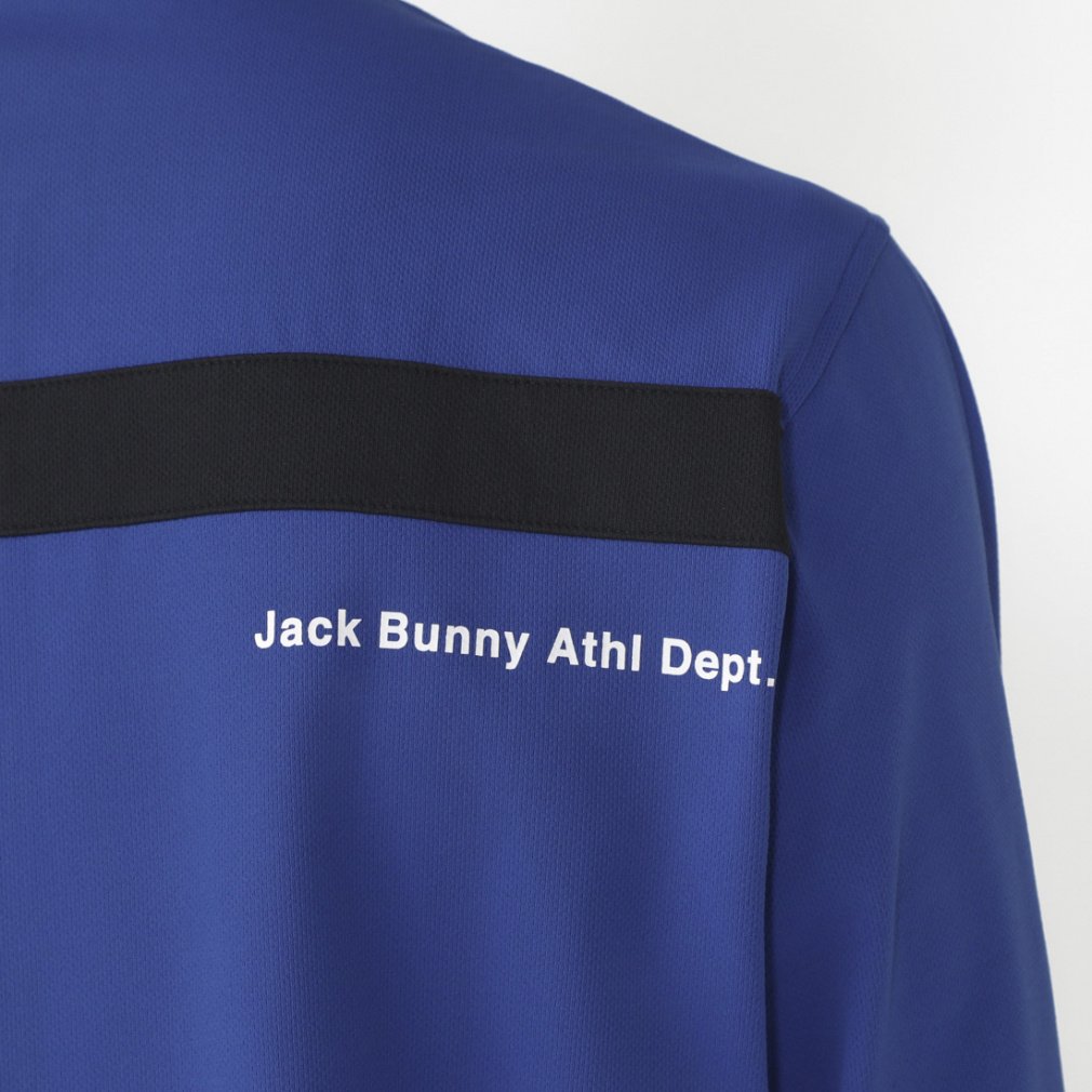 Jack Bunny Men's Golf Wear Mesh Ponte Long Sleeve Polo Shirt 2624261919