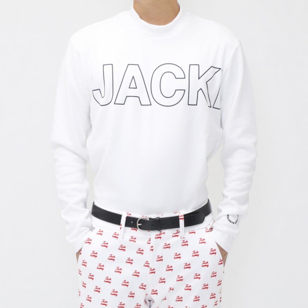 Jack Bunny Men's Golf Wear KARUISHI ECO Mock Neck Cut and Sewn (Long Sleeve) 2624266121