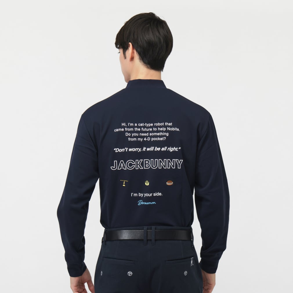 Jack Bunny Men's Golf Wear [Doraemon] PE Jersey Long Sleeve Cut and Sewn 2625266061