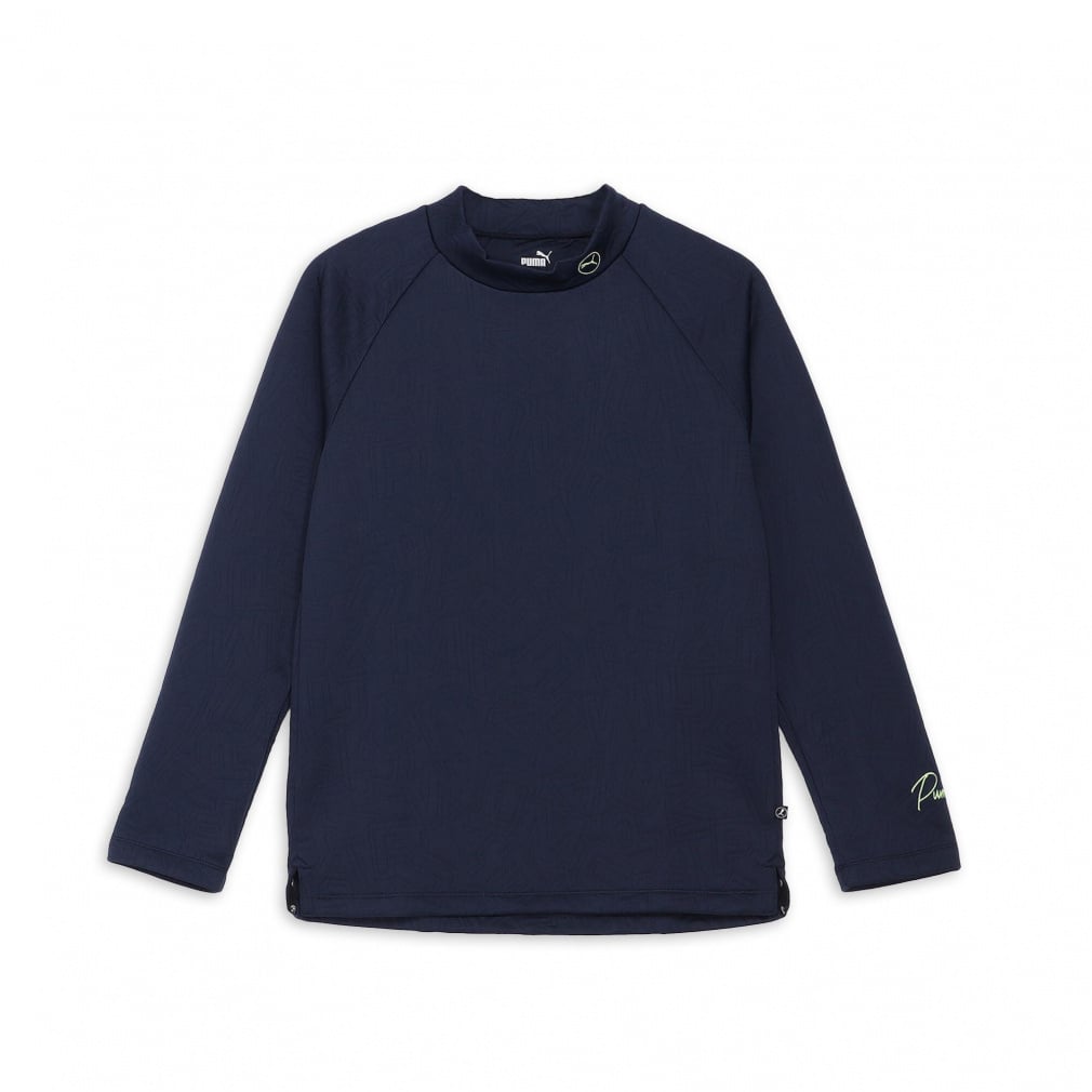 PUMA Men's Golf Wear Stretch 3D Jacquard Raglan Mock Neck 630489