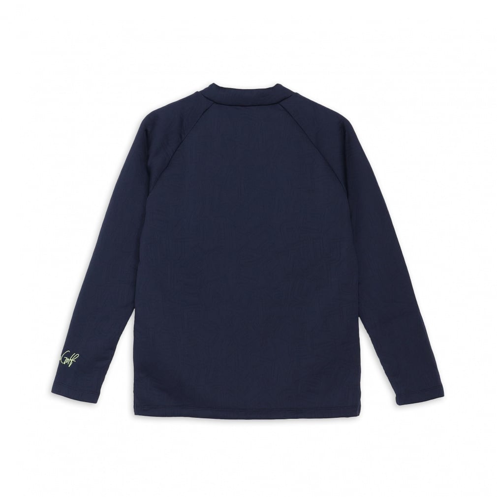 PUMA Men's Golf Wear Stretch 3D Jacquard Raglan Mock Neck 630489