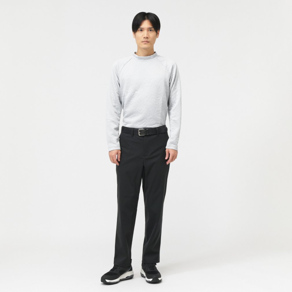 PUMA Men's Golf Wear Stretch 3D Jacquard Raglan Mock Neck 630489