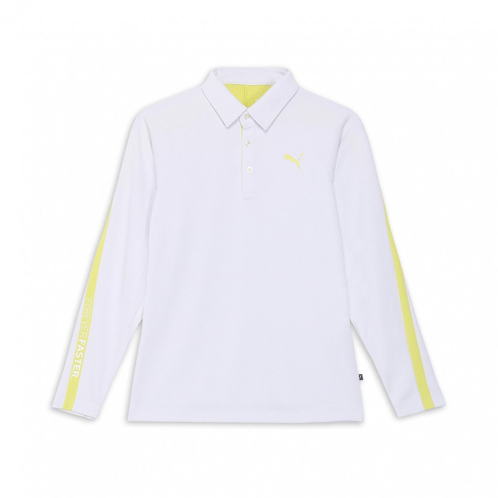 PUMA Men's Golf Wear PF Stretch Thermo Tapered Line LS Polo 630423